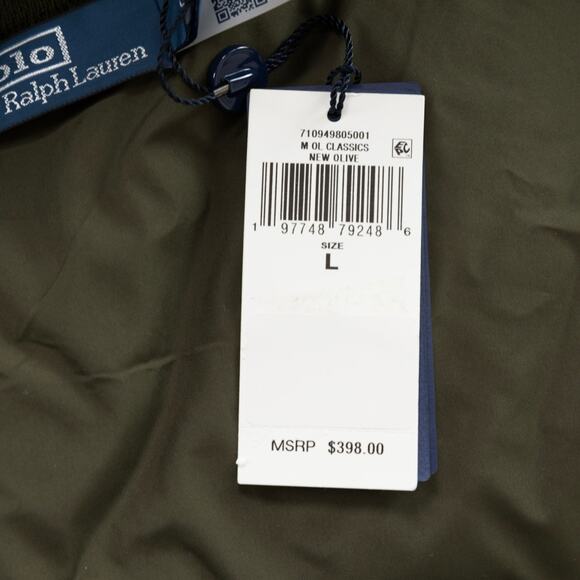 Polo Ralph Lauren Men Wool Full Zip Vest New Olive Size L - Picture 8 of 8